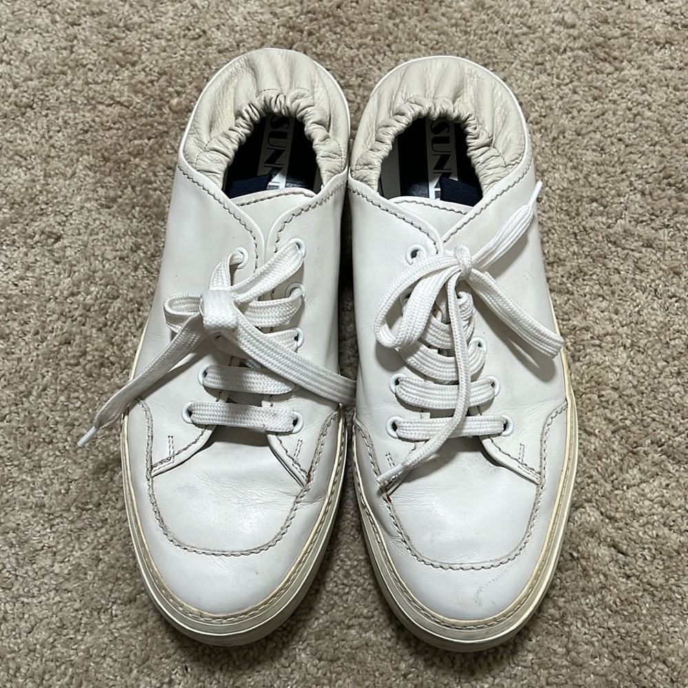 SUNNEI white sneakers with scrunch back size 42